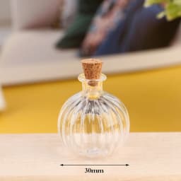 1/2/3/10PCS 1:12 Dollhouse Miniature Mini Glass Bottle Cork Cover Tiny Jar Vials Model Doll House Decoration Accessories