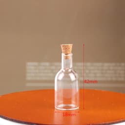 1/2/3/10PCS 1:12 Dollhouse Miniature Mini Glass Bottle Cork Cover Tiny Jar Vials Model Doll House Decoration Accessories