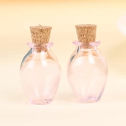 1/2/3/10PCS 1:12 Dollhouse Miniature Mini Glass Bottle Cork Cover Tiny Jar Vials Model Doll House Decoration Accessories
