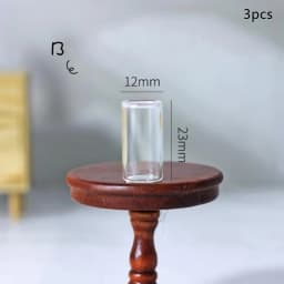 1:12 Dollhouse Miniature Glass Fruit Bowl Salad Bowl Glass Candy Jar Simulation Candy Bottle Bell Glass For Kitchen Accessories