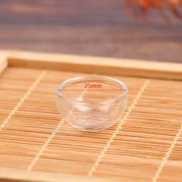 1:12 Dollhouse Miniature Glass Fruit Bowl Salad Bowl Glass Candy Jar Simulation Candy Bottle Bell Glass For Kitchen Accessories