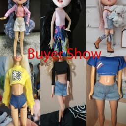 Multi Style Denim 11.5"Jeans Bottoms Shorts For Doll Clothes Outfits Short Pants For Blythe 1/6 Dolls Accessories