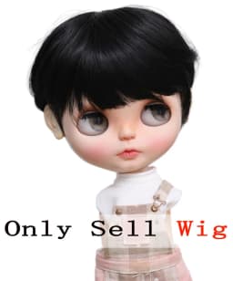 9-10 inch Blyth Qbaby Amydoll Wig Short Straight Collection Hair