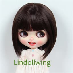 9-10 inch Blyth Qbaby Amydoll Wig Short Straight Collection Hair