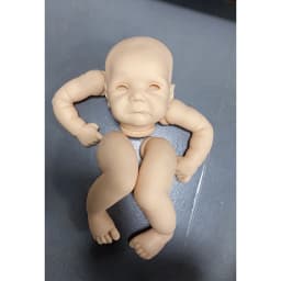 20inch Reborn Doll Kit Ducklin Soft Touch Unfinished Unpainted Doll Parts Fresh Color DIY Blank Doll Kit Bebe with Body and Eyes