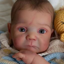 20inch Reborn Doll Kit Ducklin Soft Touch Unfinished Unpainted Doll Parts Fresh Color DIY Blank Doll Kit Bebe with Body and Eyes
