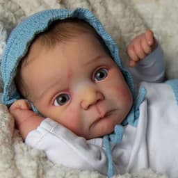 20inch Reborn Doll Kit Ducklin Soft Touch Unfinished Unpainted Doll Parts Fresh Color DIY Blank Doll Kit Bebe with Body and Eyes