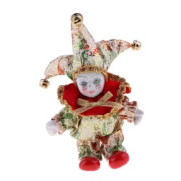 16cm Exquisite Doll Flexible Limbs Handmade Girl Model Decoration Italian Tokens (Red)