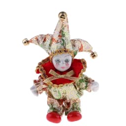 16cm Exquisite Doll Flexible Limbs Handmade Girl Model Decoration Italian Tokens (Red)