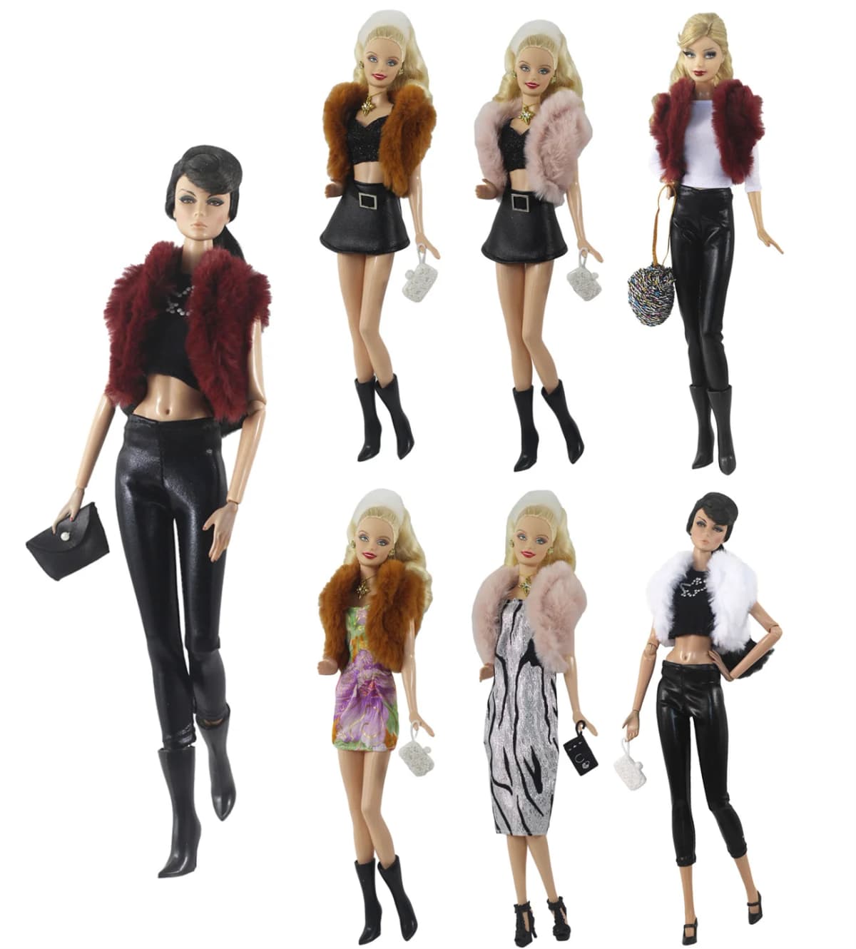 1 Set Doll Clothes 1:6 Scale Dress Outfit for 11.5 Inch 30cm Doll Many Style for Choice Gifts for Girls Doll Accessories #11