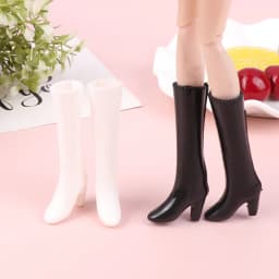 Doll Shoes Boots Kids DIY Playing Doll Accessories Shoes White Black Doll Decors Girl Collection Toys For 30cm Dolls 1/6 Dolls