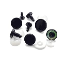 20pcs/lot Glass Cabochon Base Setting Tray for Diy Safety Eyes Making Crafts Handmade Doll Accessories