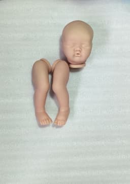 NPK 20inch Reborn Doll Kit ASHIA Cute Sleeping Baby Lifelike Soft Touch