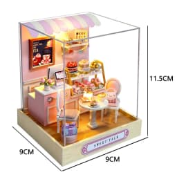 DIY Wooden Miniature Dollhouses Kit Gift Toys Roombox Doll House Furniture Box Theatre Toy For Xams Birthday