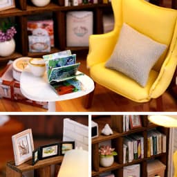 DIY Wooden Miniature Dollhouses Kit Gift Toys Roombox Doll House Furniture Box Theatre Toy For Xams Birthday