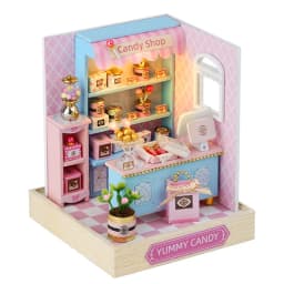 DIY Wooden Miniature Dollhouses Kit Gift Toys Roombox Doll House Furniture Box Theatre Toy For Xams Birthday