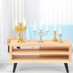 1:12 Scale Miniature Candlesticks Candelabra Dollhouse Candles Furniture Toy Pretend Play Doll House Decoration Accessories