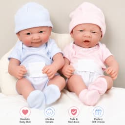 14 Inch 35cm Vinyl Baby Doll with Clothes Realistic Newborn Baby Doll Outfit Set Soft Body Reborn Doll Birthday Gifts Kids Toys