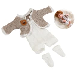 Yeezwood Doll Clothes for 12inch 30cm Reborn Baby Doll Newborn Baby Dolls Dress Up DIY Dolls Accessories Cute Outfits Set