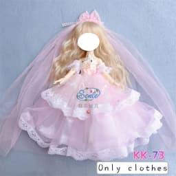 Pretty KK Dress Princess Clothes for 30cm 1/6 Bjd DIY Doll Dress Up Clothing Dolls Skirt Cute Casual Suit Socks Toy Accessories