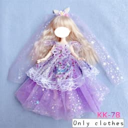 Pretty KK Dress Princess Clothes for 30cm 1/6 Bjd DIY Doll Dress Up Clothing Dolls Skirt Cute Casual Suit Socks Toy Accessories