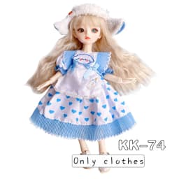 Pretty KK Dress Princess Clothes for 30cm 1/6 Bjd DIY Doll Dress Up Clothing Dolls Skirt Cute Casual Suit Socks Toy Accessories