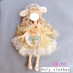 Pretty KK Dress Princess Clothes for 30cm 1/6 Bjd DIY Doll Dress Up Clothing Dolls Skirt Cute Casual Suit Socks Toy Accessories