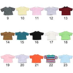 Doll Clothes Suits Stripe Shirt for 1/12 BJD Doll Clothes OB11 Doll T-shirt 1/11 Doll Panties Doll Cotton Socks Doll Accessories