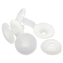 50set Size20x20mm 15x15mm White Plastic Doll Joints Dolls Accessories For Toys Teddy Bear Making DIY Crafts