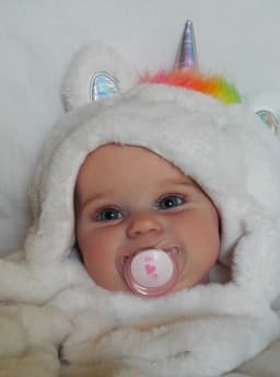 19/24inch Already Painted Reborn Baby Doll Maddie Kit Lifelike Soft Touch Flexible Unfinished Doll Parts With Cloth Body DIY Toy