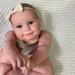 19/24inch Already Painted Reborn Baby Doll Maddie Kit Lifelike Soft Touch Flexible Unfinished Doll Parts With Cloth Body DIY Toy