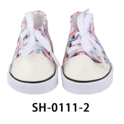 American 18 Inch Girl Doll Canvas Shoes 7cm Fashion Lines, Flowers Sneakers Boots For 43cm Baby New Born& DIY Russia,OG Doll Toy