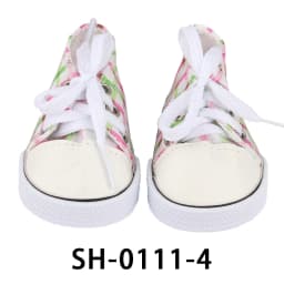 American 18 Inch Girl Doll Canvas Shoes 7cm Fashion Lines, Flowers Sneakers Boots For 43cm Baby New Born& DIY Russia,OG Doll Toy
