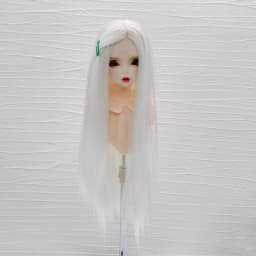 1/3 1/4 1/6  Bjd SD Doll Wig Soft Wire Long Straight Wine Red Black Hair Wig Without Bangs For BJD Doll Wig Doll Accessories