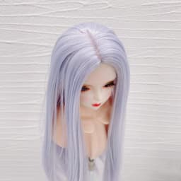 1/3 1/4 1/6  Bjd SD Doll Wig Soft Wire Long Straight Wine Red Black Hair Wig Without Bangs For BJD Doll Wig Doll Accessories