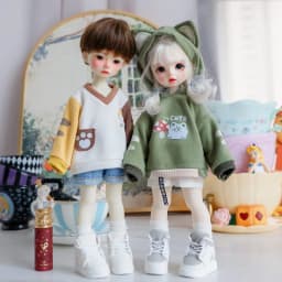 1/6Bjd Doll Clothes Cute Cat Hooded Sweater Jacket Casual Doll Coat Accessories For Large 1/6, Yosd, 30cm Bjd Sd Dd Doll