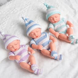 Dolls Clothes for 20cm Baby Dolls DIY Doll Accessories for 20cm Dolls Sweater Jumpsuite Clothes for Mini Reborn Baby Dolls