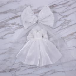 ICY DBS Blyth Doll bjd Clothes white dress pink cloak toy outfit