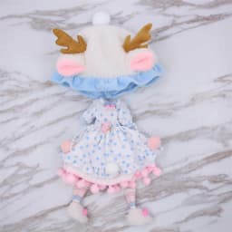 ICY DBS Blyth Doll bjd Clothes white dress pink cloak toy outfit
