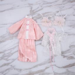 ICY DBS Blyth Doll bjd Clothes white dress pink cloak toy outfit