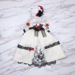 ICY DBS Blyth Doll bjd Clothes white dress pink cloak toy outfit
