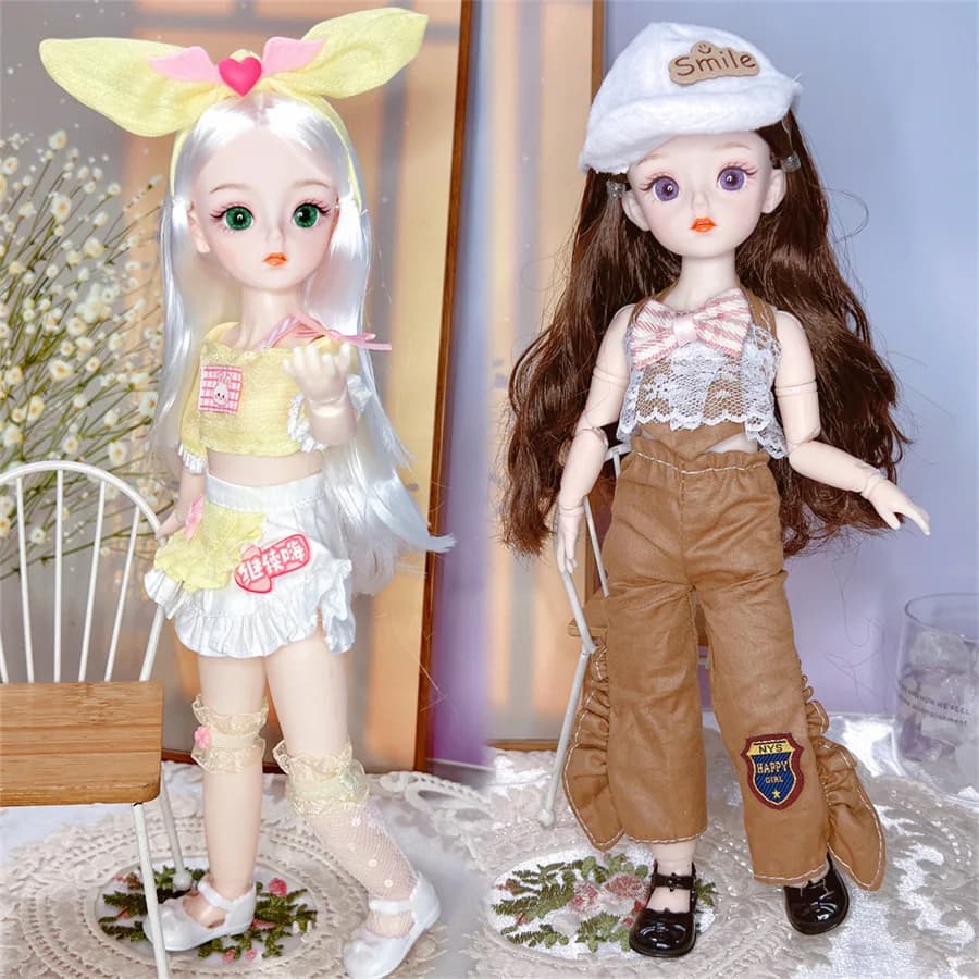 Beautiful Cute 30cm Princess Doll or Repalce Clothes Accessories 1/6 Bjd Doll Kids Girls Doll Toy Christmas Birthday Gift