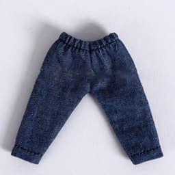 Fashion Doll Clothes For 1/11 OB11 Dolls Denim Trousers For 1/12 Bjd/GSC Doll T-shirt Mini Cute Doll Pants DIY Doll Accessories