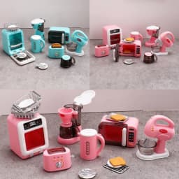 1Set Coffee Machine Egg Beater Home Appliances Decor Toy Doll House Accessories