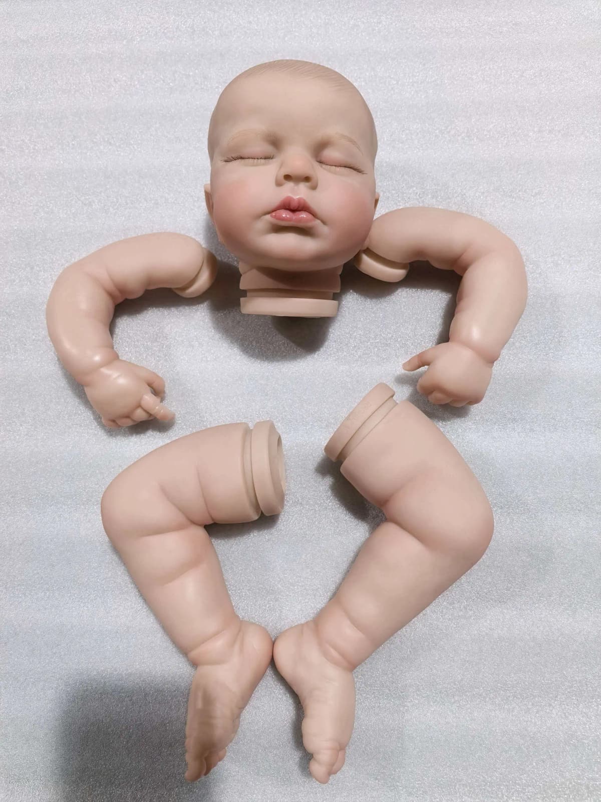 NPK 19inch Finished Doll Size Already Painted Kits Loulou Very Lifelike With Many Details Veins same As picture