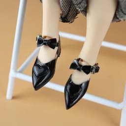 2.5cm Doll Shoes Ob24 22 Doll Noble Bow High Heels Pointed Toe Shoes For Blythes Licca Azones Ob24 Ob22 Fr Doll Body