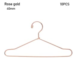 10Pcs Cute Mini Hangers Metal Doll Dress Clothes Stand for Organizer Doll Clothing Miniature Hangers Dollhouse Decorations