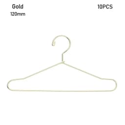 10Pcs Cute Mini Hangers Metal Doll Dress Clothes Stand for Organizer Doll Clothing Miniature Hangers Dollhouse Decorations