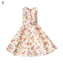 Fashion Doll Dress Girl Floral Clothes Handmade Doll Floral Dresses For 30cm Doll Accessories