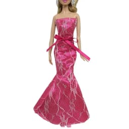Fashion Doll Dress Girl Floral Clothes Handmade Doll Floral Dresses For 30cm Doll Accessories